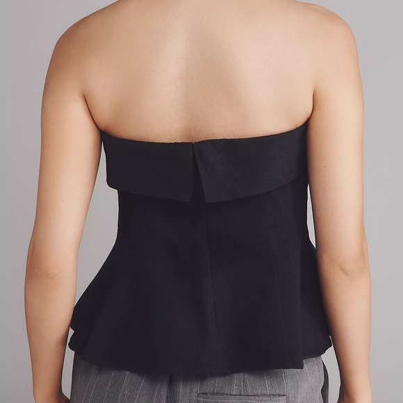 Anthropologie Maeve Strapless Plunge Top - Picture 3 of 4
